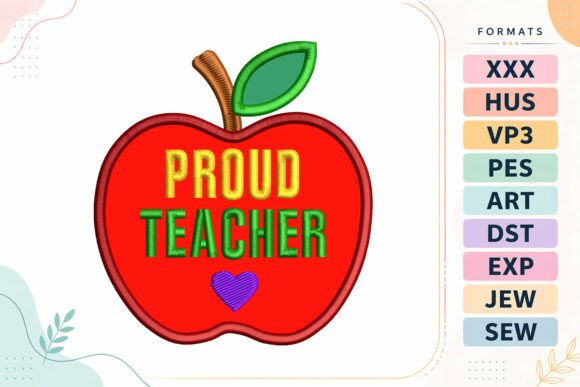 Apple Back to School Applique Design Review for Small Business Use