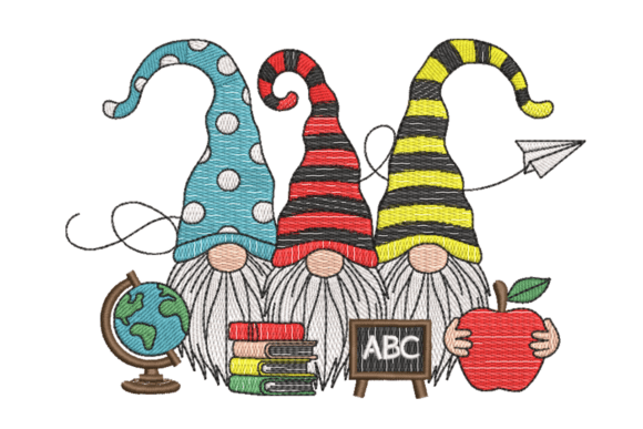 Back to School Gnomes Embroidery Design Review