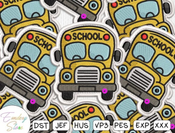 Classic Yellow School Bus Patch Review for Business Use