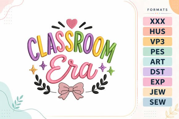 Classroom Era Back to School Embroidery Review