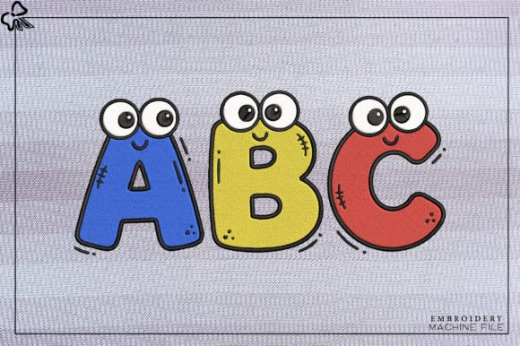 Cute Alphabet Letters Embroidery Design: A Playful Seasonal Addition