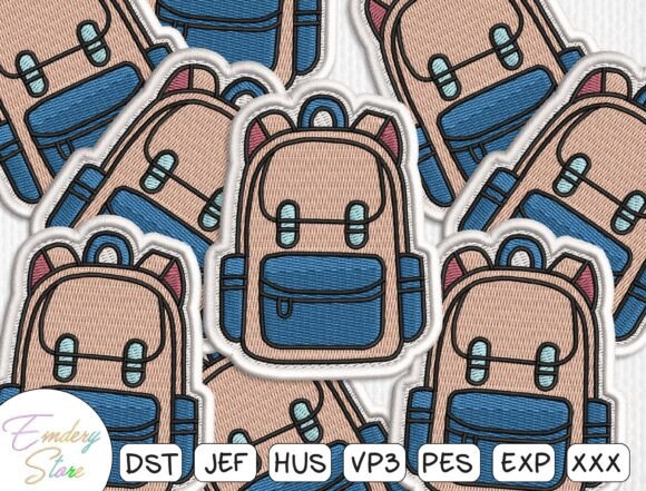 Cute Student Bag Patch Embroidery File Review for Craft Fair Success