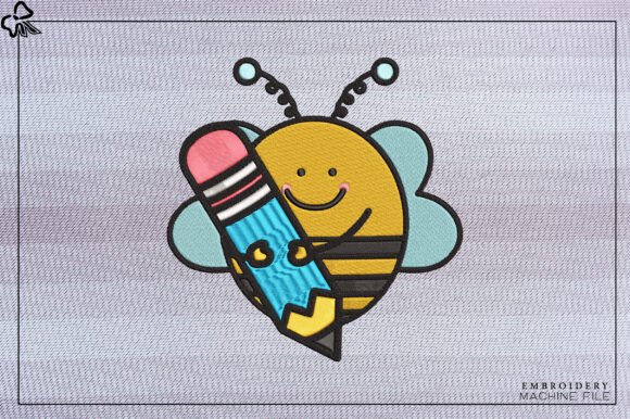 Cute Teacher Bee Embroidery Design Review for Craft Fair Success