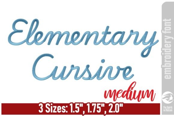 Elementary Cursive Embroidery Font - M Review for Seasonal Use