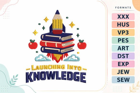 Launching Into Knowledge Embroidery Design Review