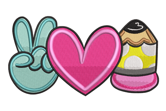 Peace Love Pencil Embroidery Design Review