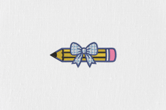 Pencil and Bow Back to School Embroidery Design Review