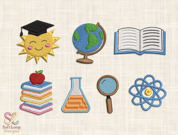 School Embroidery Design Bundle Review for Personalized Gifts