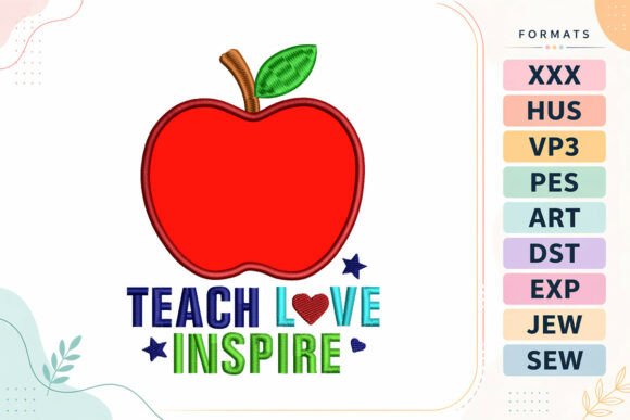 Teach Applique Back to School: A Heartfelt Embroidery Design Review