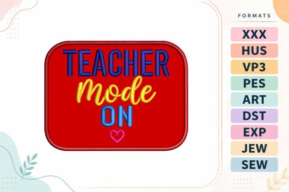 Teacher Mode School Applique Review for Embroidery Sellers