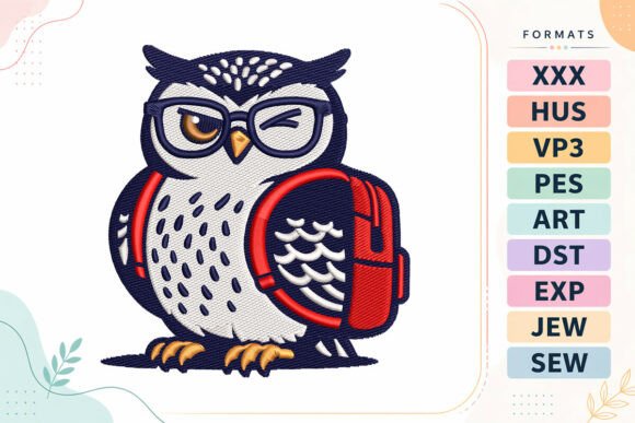 Wise Owl Back to School: A Must-Have for Seasonal Embroidery